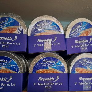 1- PLATOS ALUMINIO REDONDO C TAPAS